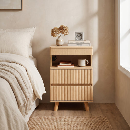 Brisane Fluted Nightstand