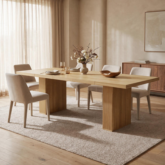 Verlain Natural Dining Table (79")