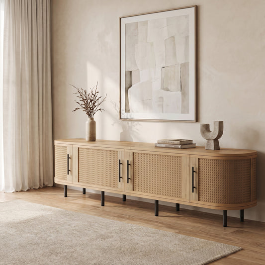 Sorell Rattan Media Console (71")