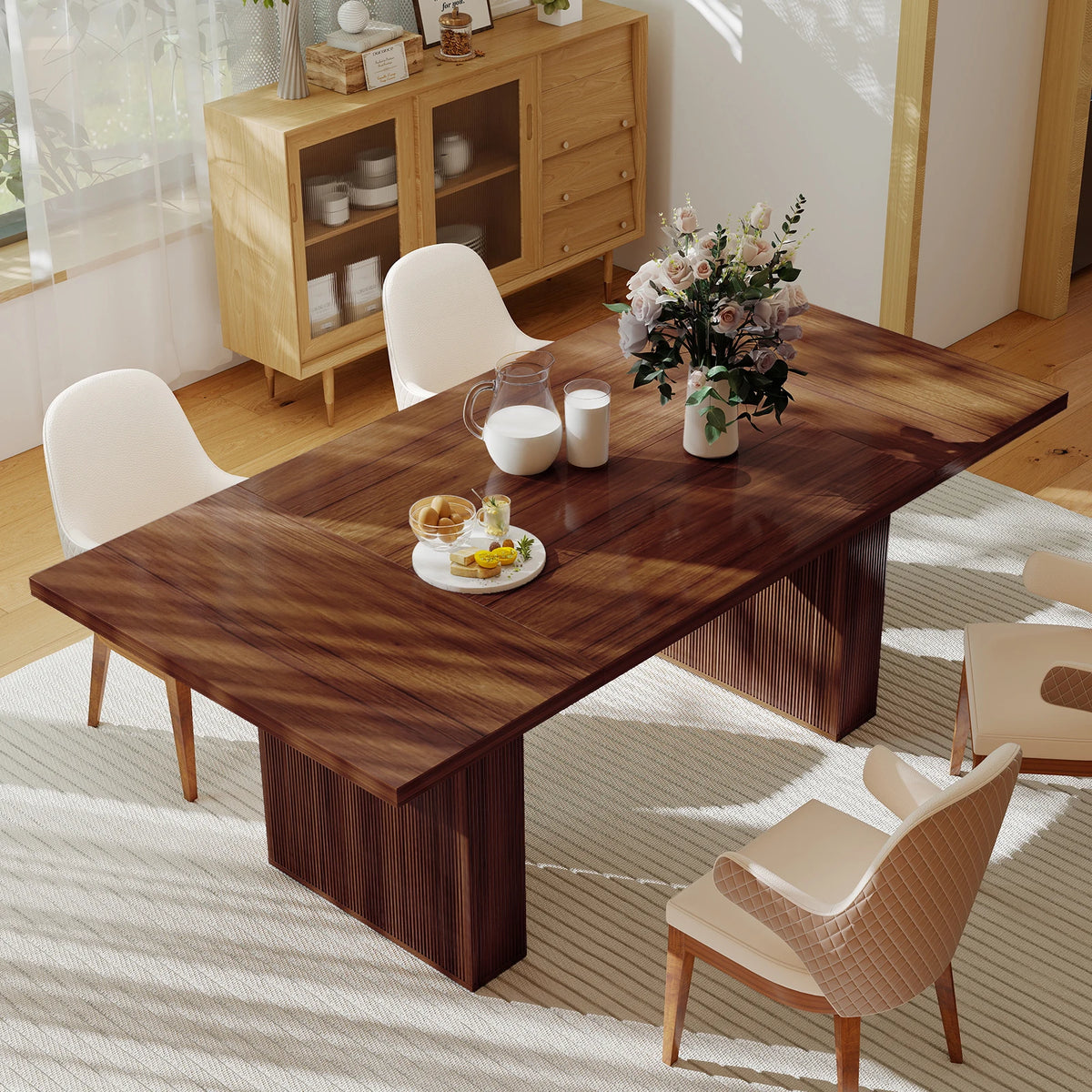 Verlain Dark Dining Table (79")