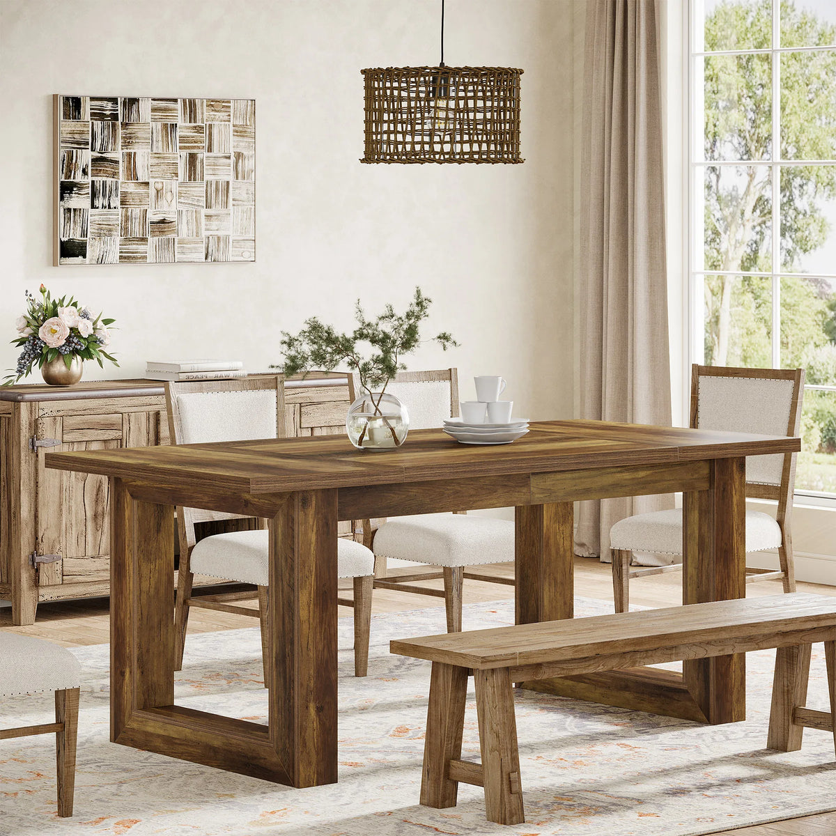 Ravelle Rectangular Dining Table (63")