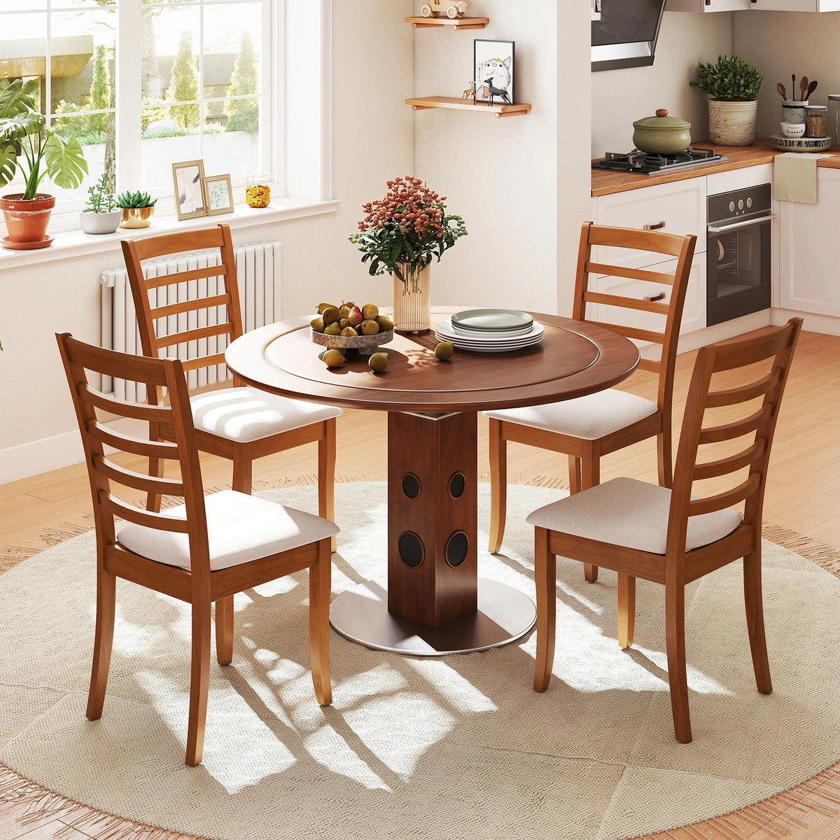 Harrowden Slatted-Back Dining Chair (Set of 2)