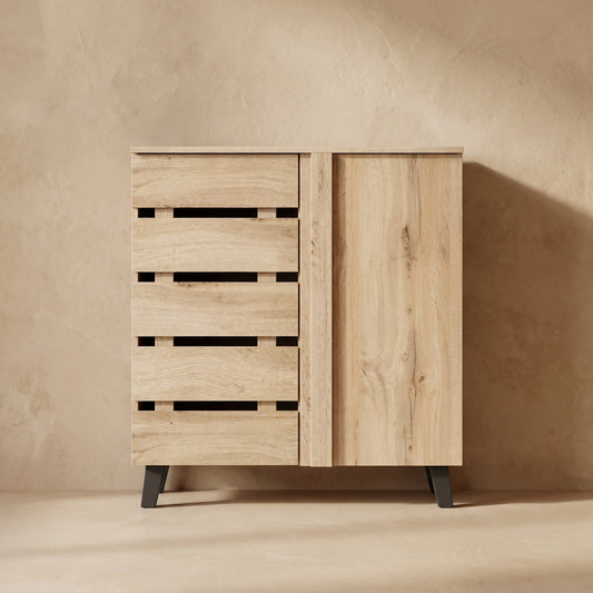 Calloway Louvered Storage Shoe Cabinet (31.5")