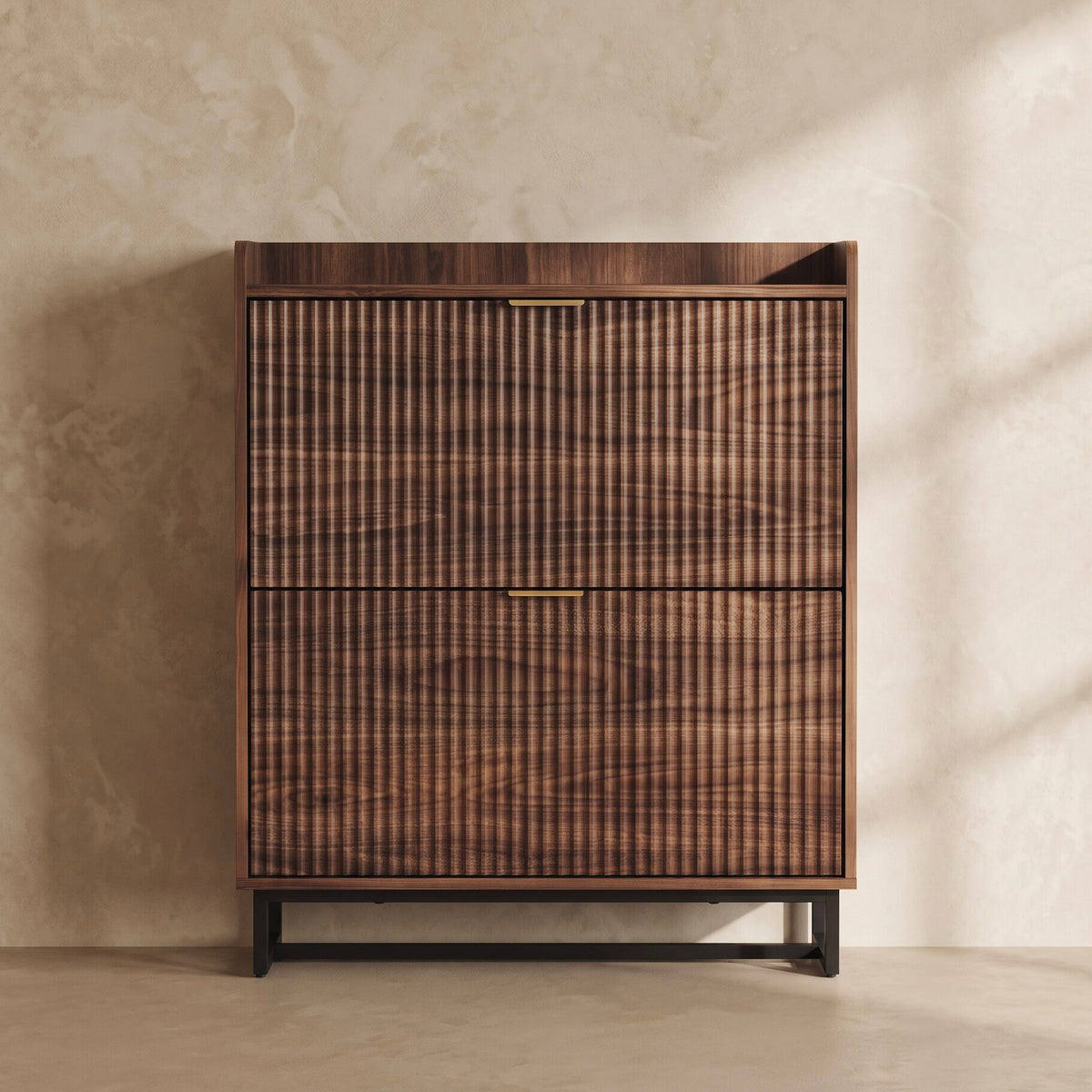 Aveline Elan Fluted Shoe Cabinet (31.5")