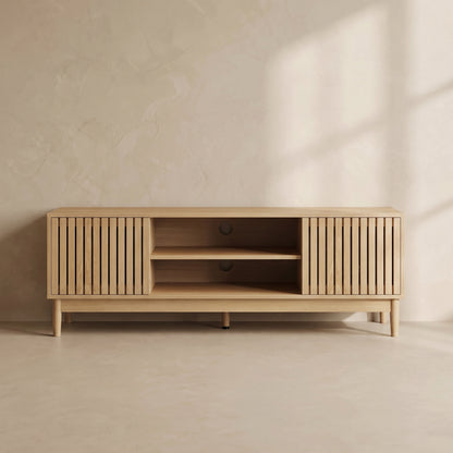 Averon Slatted Media Console (55")