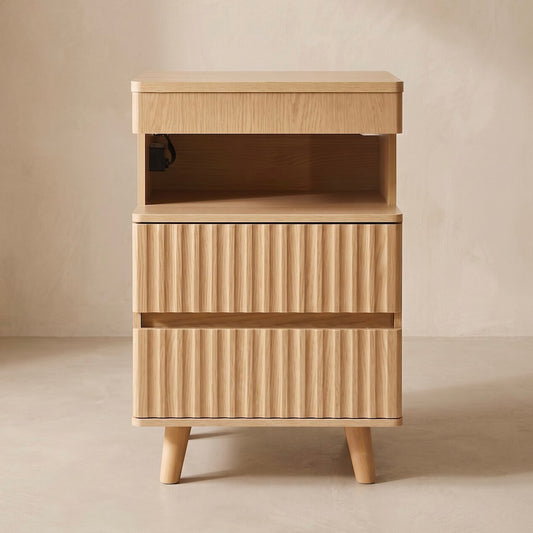 Brisane Fluted Nightstand