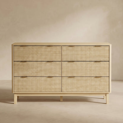 Ondara Fluted 6-Drawer Dresser (54")