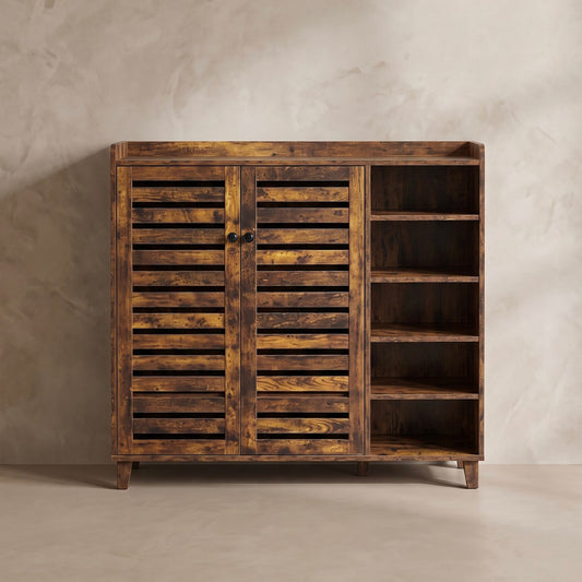 Sylvan Rustic Storage Shoe Cabinet (45.7")