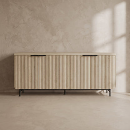 Lorien Fluted Media Console (71")