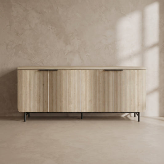 Lorien Fluted Media Console (71")