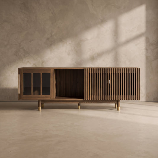 Averill Walnut Media Console