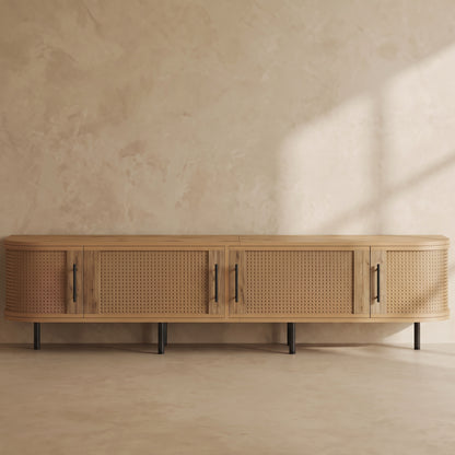 Sorell Rattan Media Console (71")
