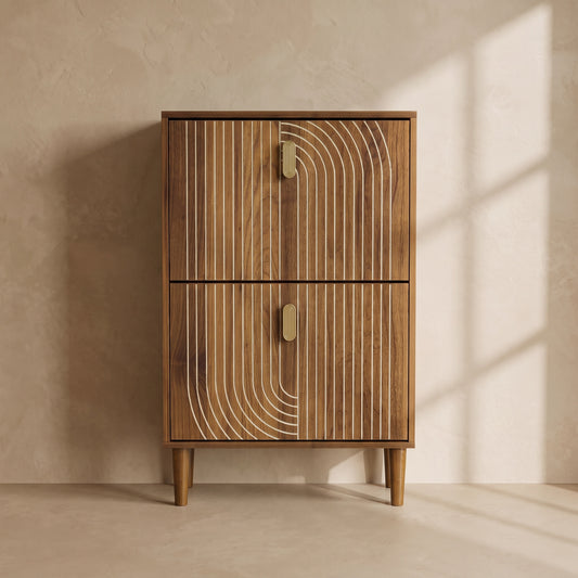 Everly Modern Flip Shoe Cabinet (23.6")