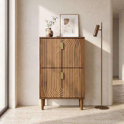 Everly Modern Flip Shoe Cabinet (23.6")
