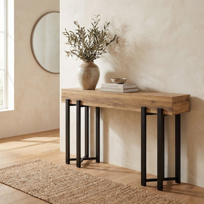 Valcera Iron-Leg Console Table (63")