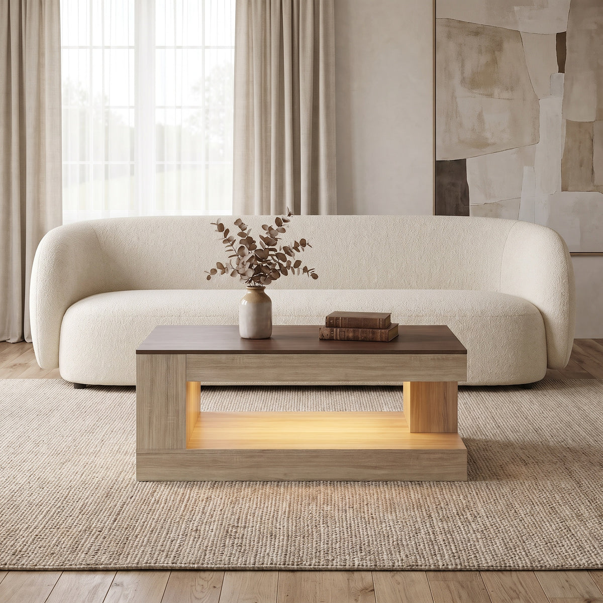 Orsino Wood Coffee Table (47.2")