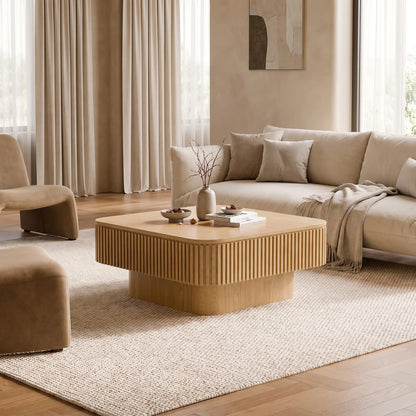 Desmond Natural Square Coffee Table (31")