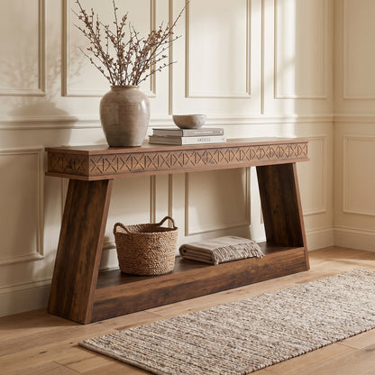 Vallora Open-Shelf Console Table (70")