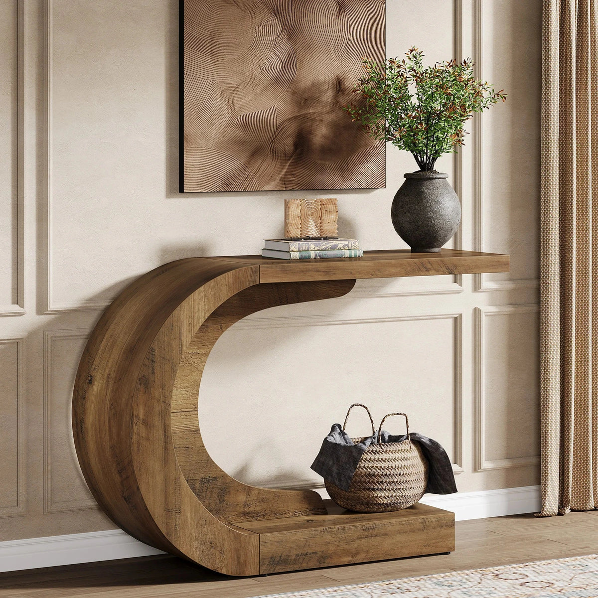 Edris Wave-Form Console Table (43.3")