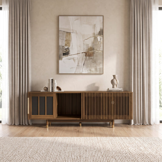 Averill Walnut Media Console