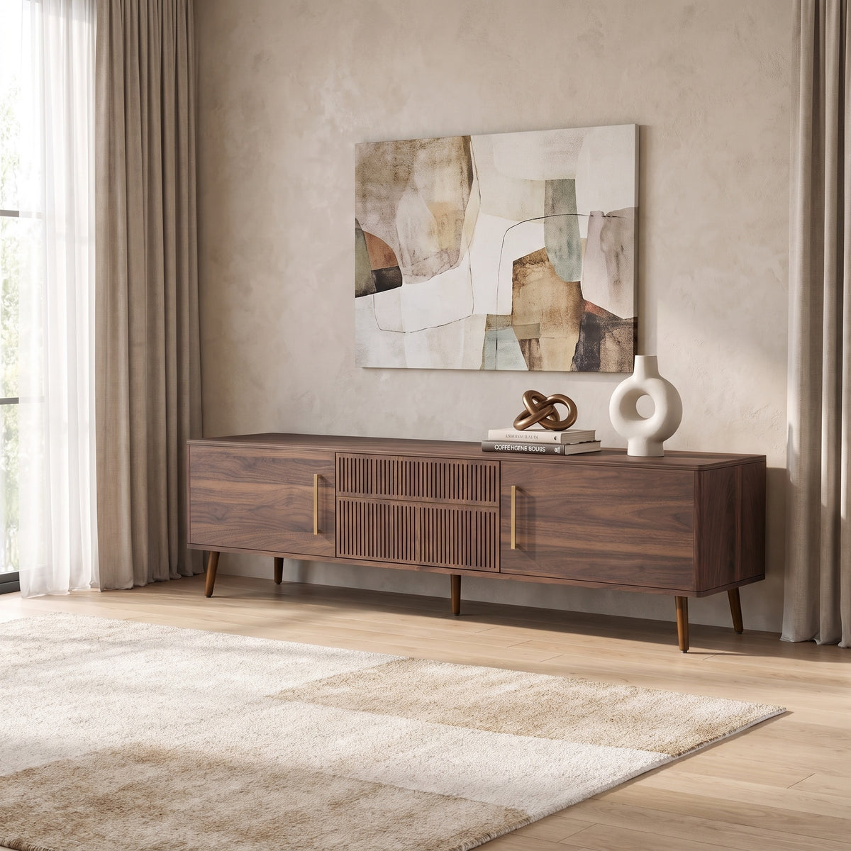 Westbridge Walnut Media Console (71")