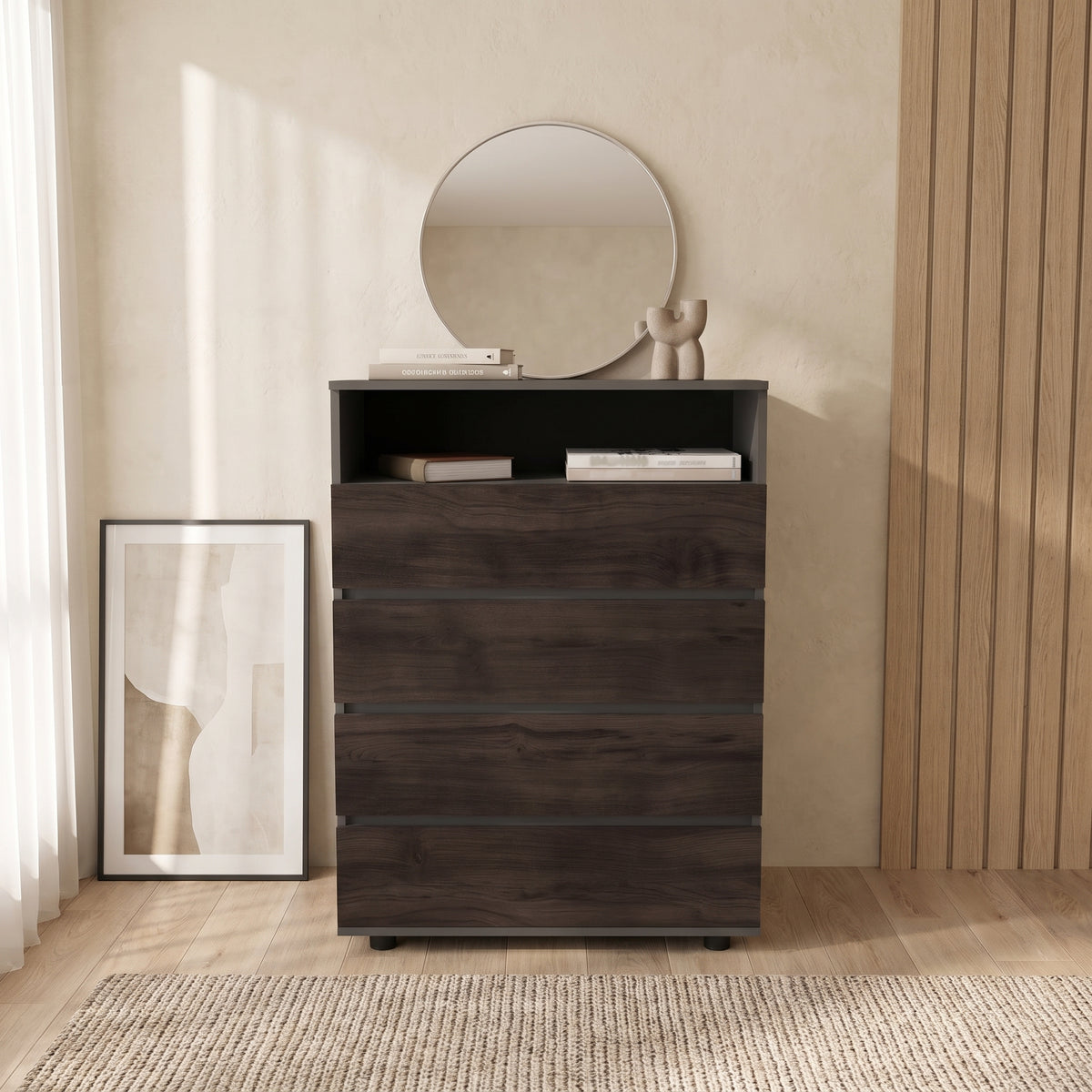 Mersant 4-Drawer Vertical Dresser (31.5")