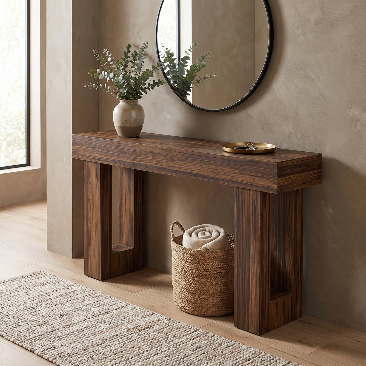 Esmont Brown Console Table (63")