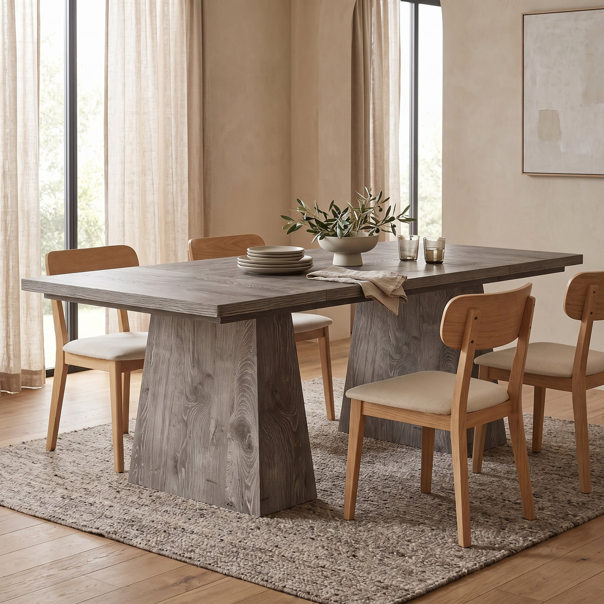 Brannock Tapered-Leg Dining Table (63")