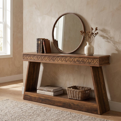 Vallora Open-Shelf Console Table (70")