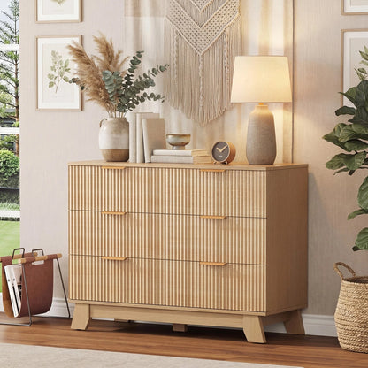 Perrin Fluted 6-Drawer Dresser (39.4")