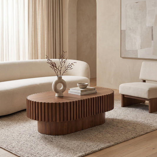Tavira Fluted Coffee Table (43")