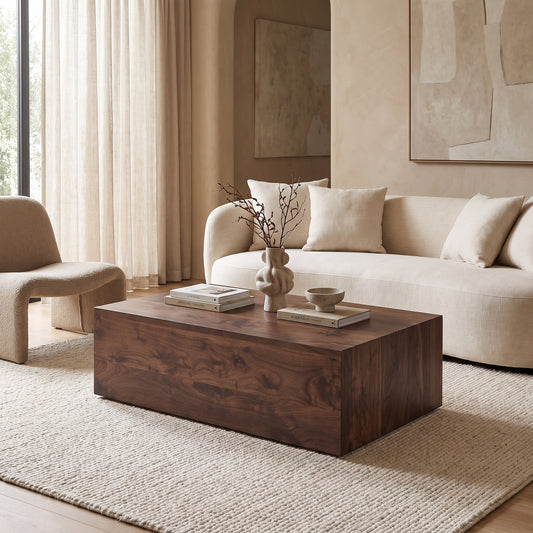Soren Travertine Coffee Table (39.4")