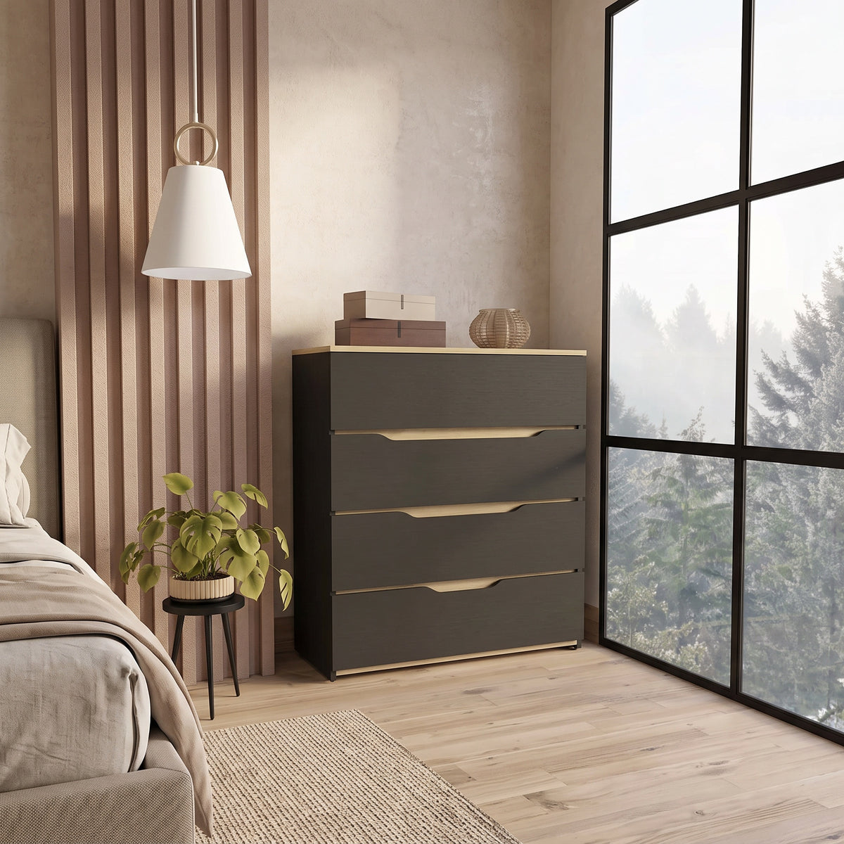 Ostera 4-Drawer Dresser (35")