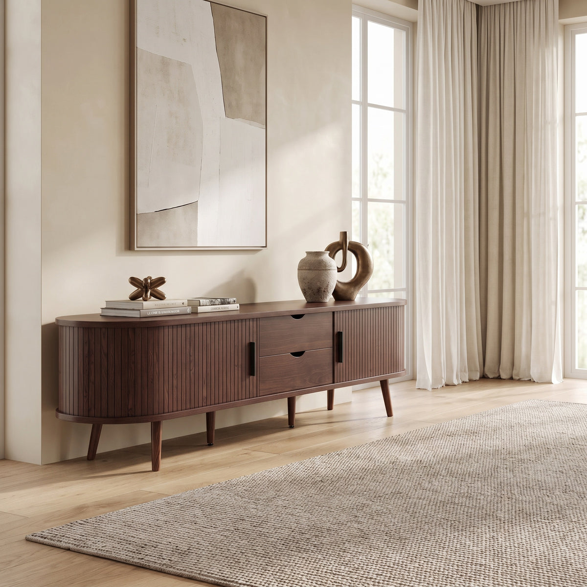 Rowen Tambour Media Console (71")