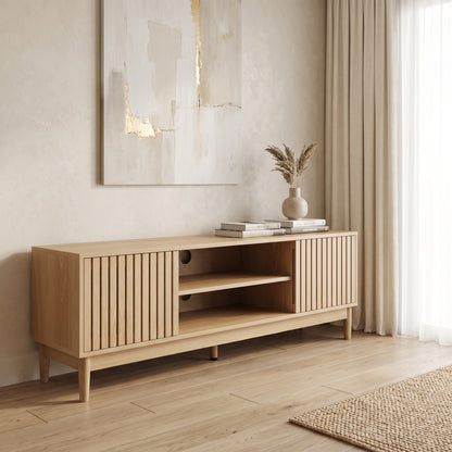 Averon Slatted Media Console (55")