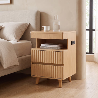 Brisane Fluted Nightstand