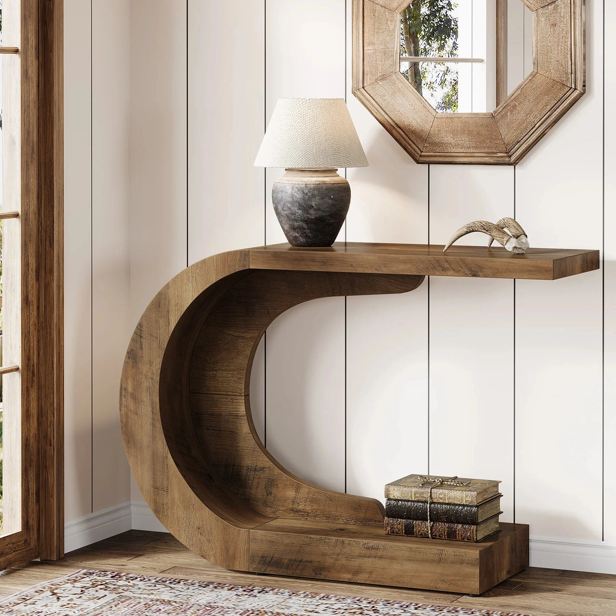 Edris Wave-Form Console Table (43.3")