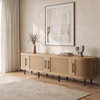 Sorell Rattan Media Console (71")