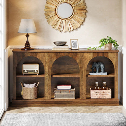 Arquen Open-Shelf Console Table (63")