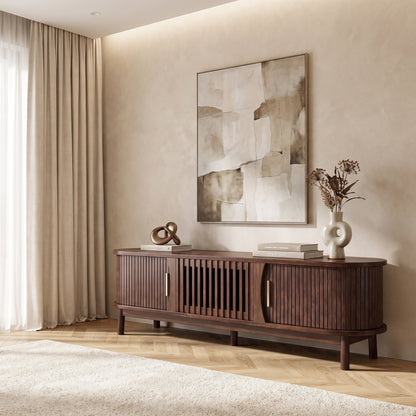 Caldris Mid-Century Media Console (67")