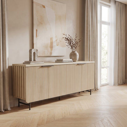 Lorien Fluted Media Console (71")