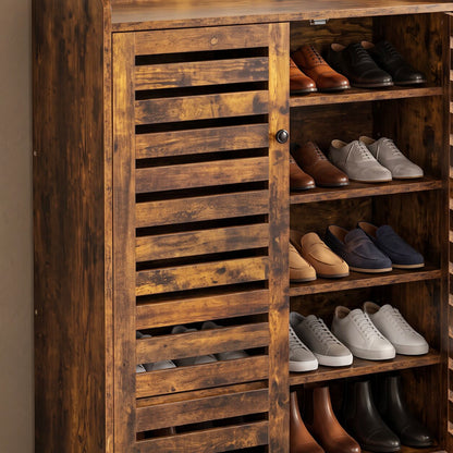 Sylvan Rustic Storage Shoe Cabinet (45.7")