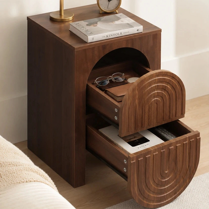 Palistra Wave Embossed Nightstand
