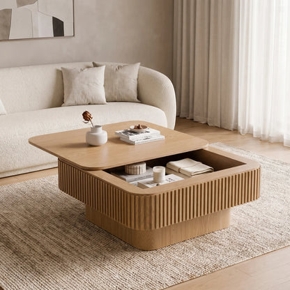 Desmond Natural Square Coffee Table (31")