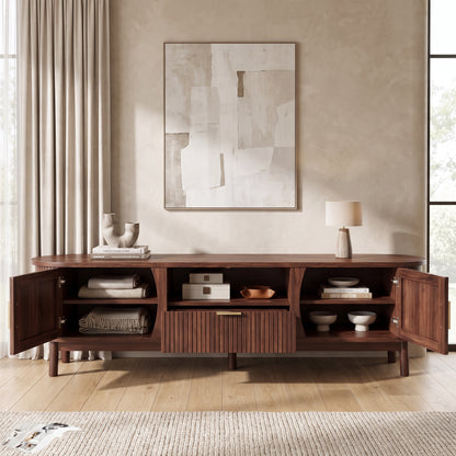 Caldris Mid-Century Media Console (67")