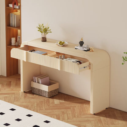 Vellorin Rounded Drawer Console Table (55")