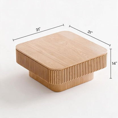 Desmond Natural Square Coffee Table (31")