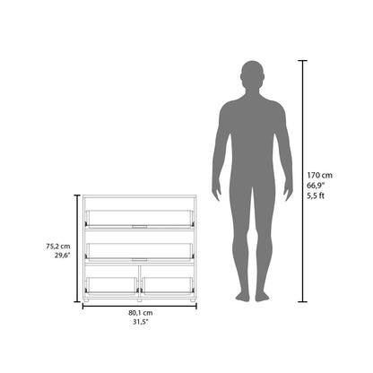 Mersant 4-Drawer Vertical Dresser (31.5")