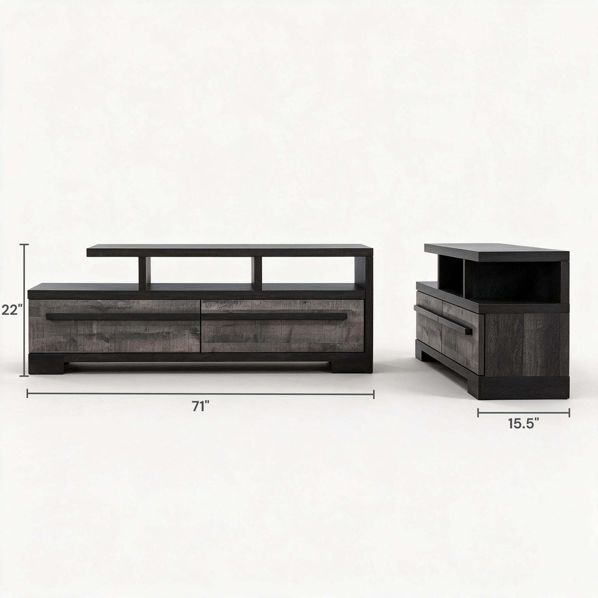 Corven Contrast Media Console (71")