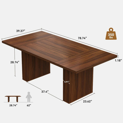 Verlain Dark Dining Table (79")